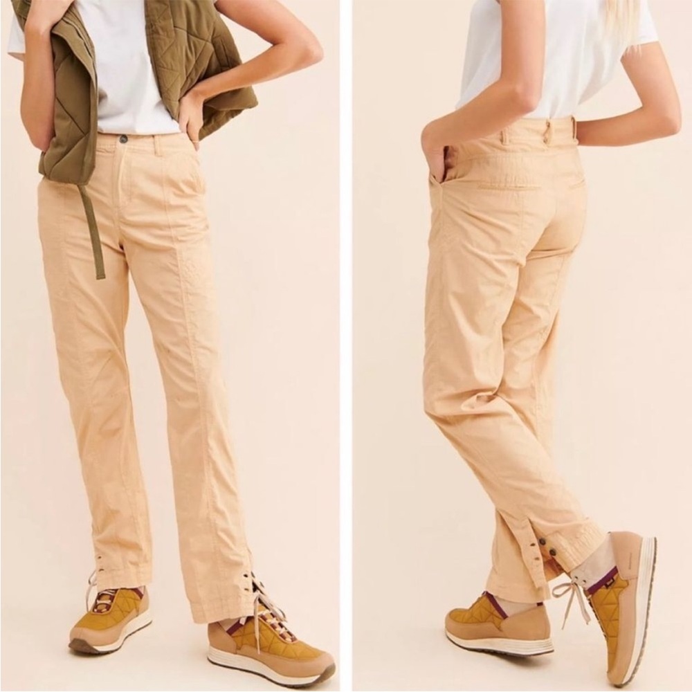 NWT Free People Mid-Rise Lucid Dreams Cargo Straight Leg Cotton Track Pant, 8 - Picture 12 of 12